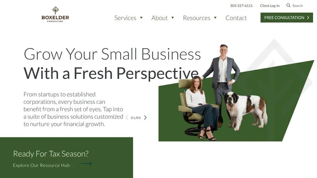 Boxelder Consulting & Tax Relief sitio web