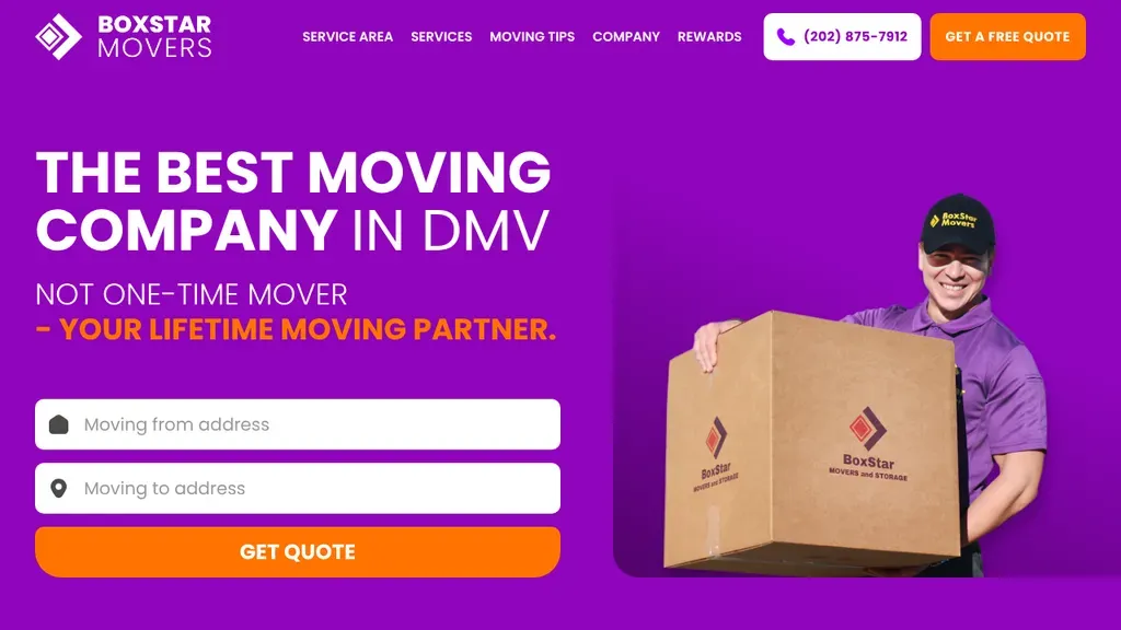 BoxStar Movers sitio web