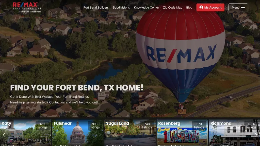 Bret Wallace, Realtor website