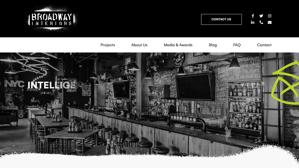 Broadway Interiors sitio web