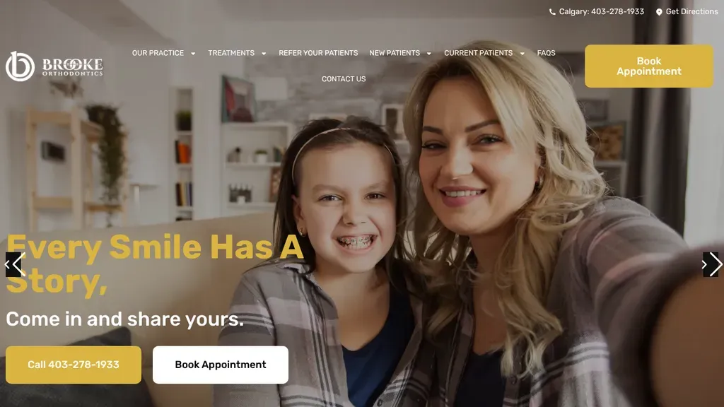 Brooke Orthodontics sitio web