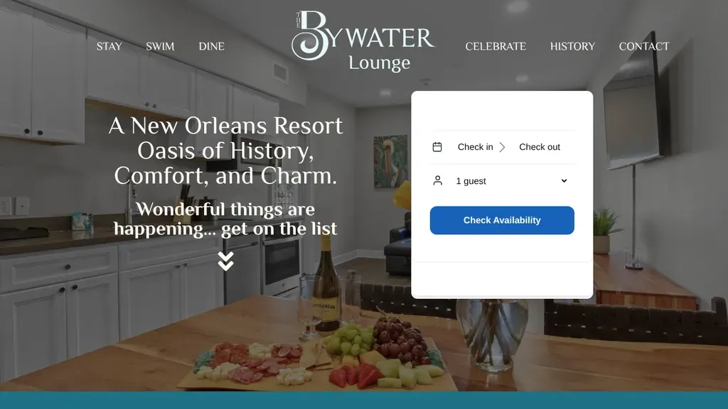 Bywater Suite Hotel sitio web