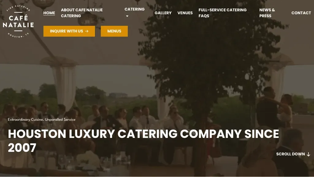 Cafe Natalie Catering sitio web