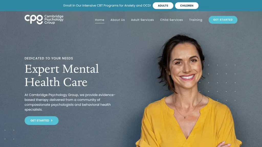Cambridge Psychology Group sitio web