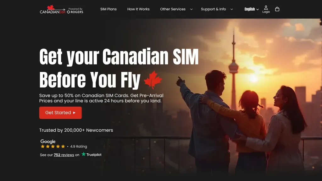 CanadianSIM sitio web