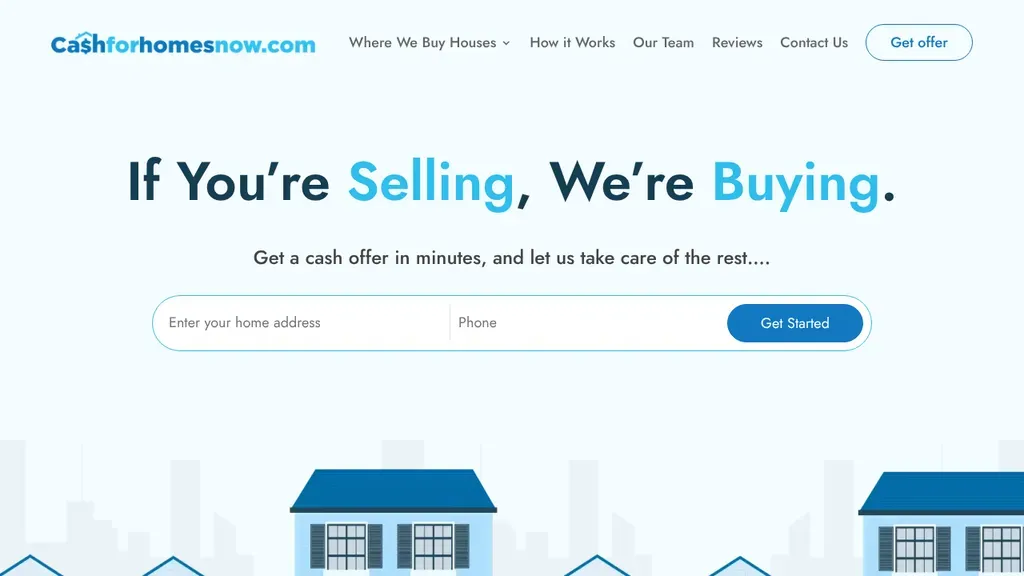 Cashforhomesnow.com website