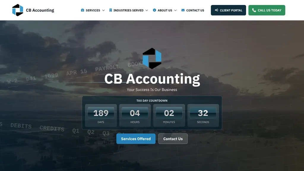 CB Accounting sitio web