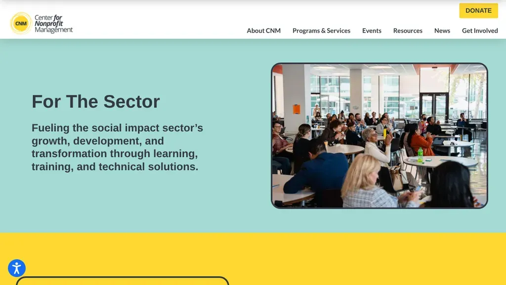 Center for Nonprofit Management sitio web