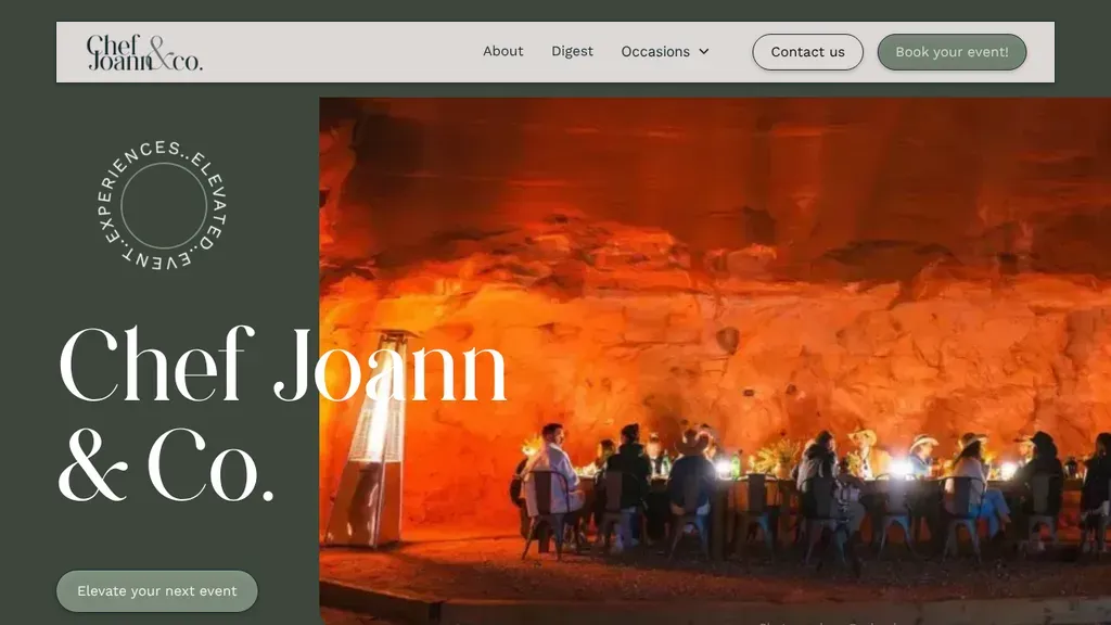 Chef Joann & Co. Catering & Events sitio web