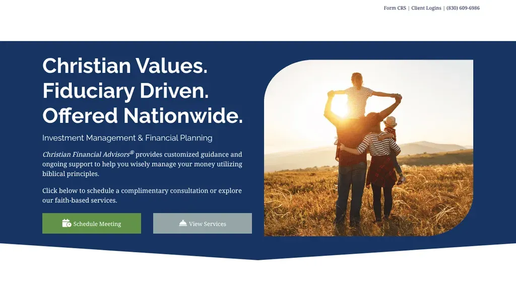 Christian Financial Advisors sitio web