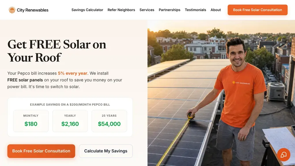 City Renewables sitio web