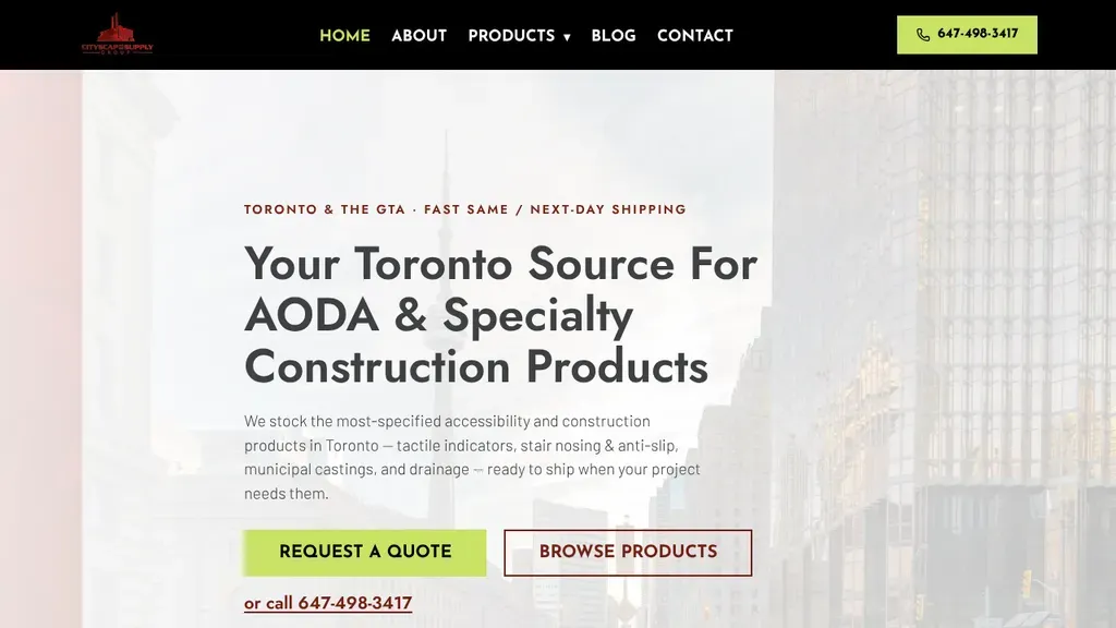 Cityscape Supply Group sitio web
