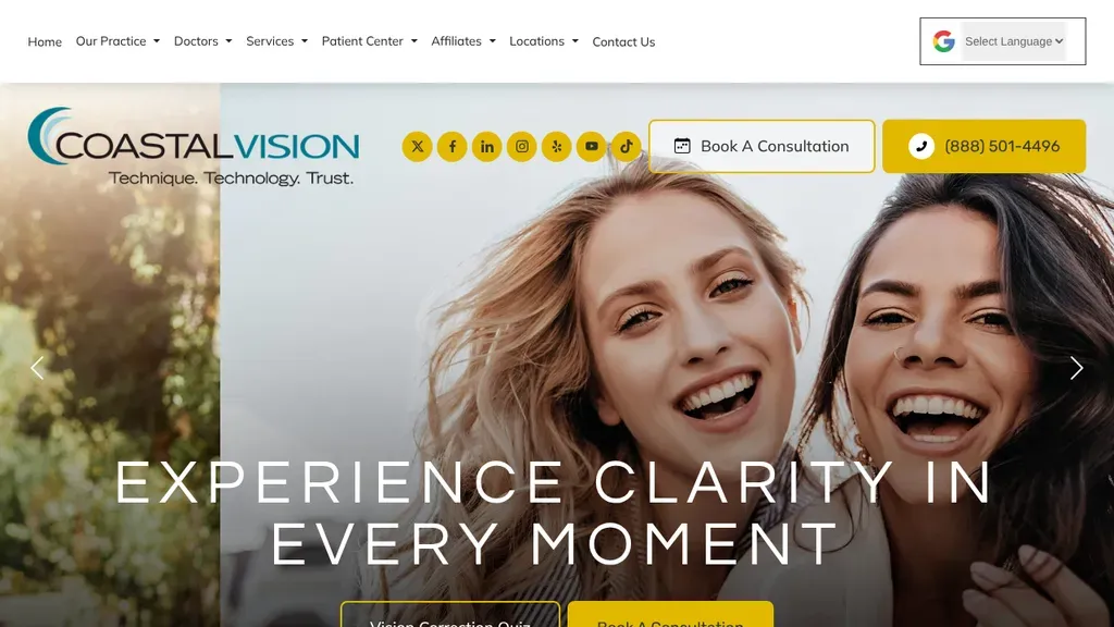 Coastal Vision sitio web