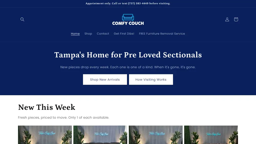 Comfy Couch sitio web