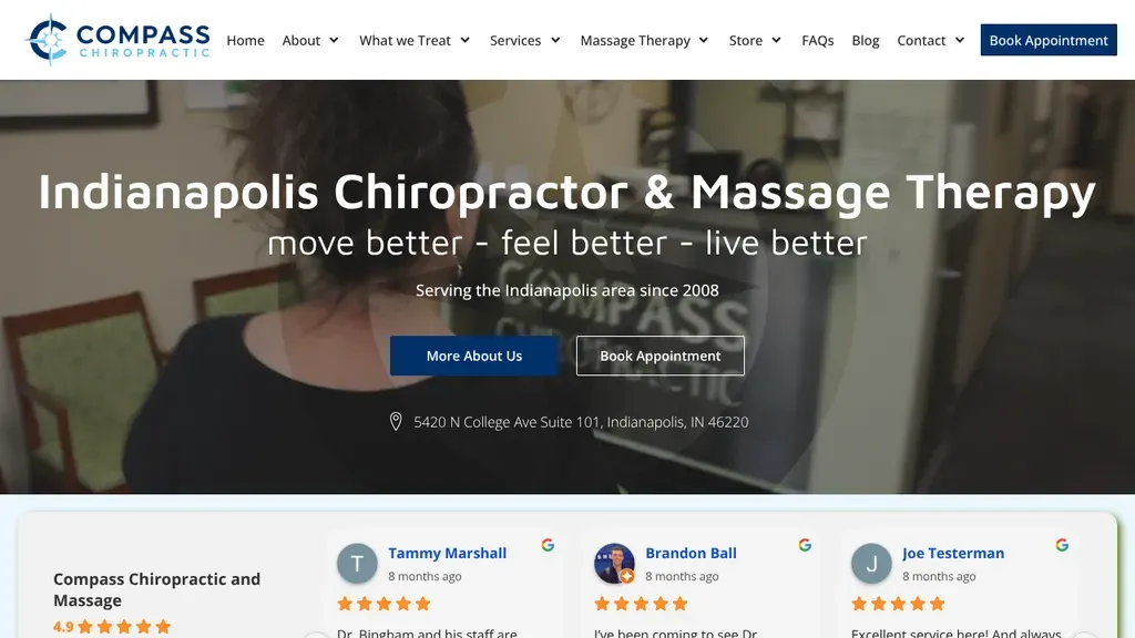 Compass Chiropractic and Massage sitio web