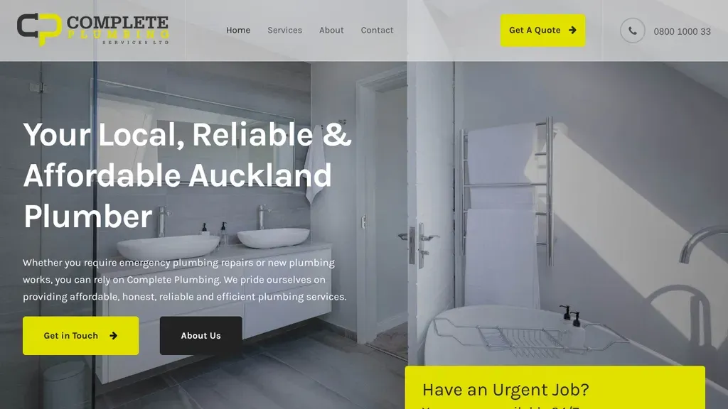 Complete Plumbing sitio web