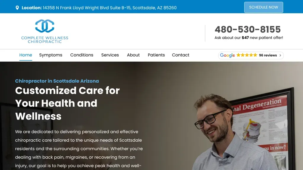 Complete Wellness Chiropractic sitio web
