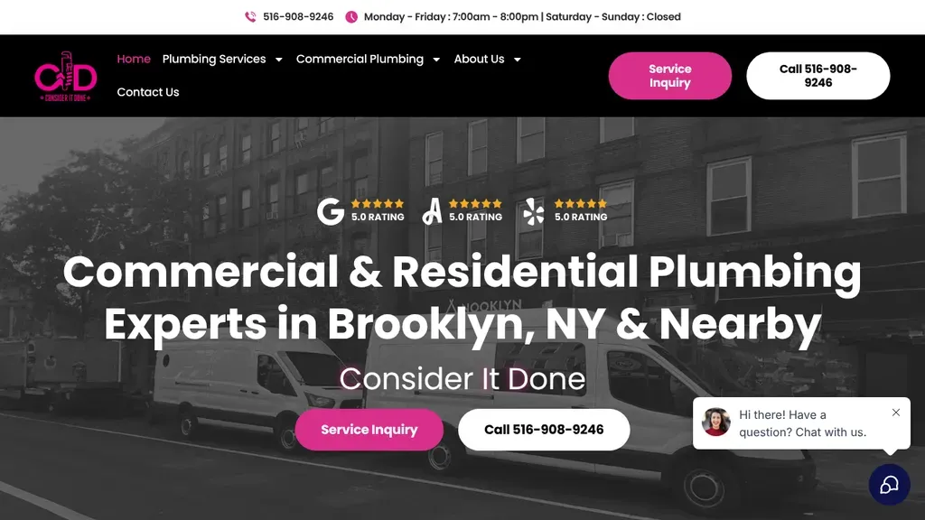Consider It Done Plumbing sitio web