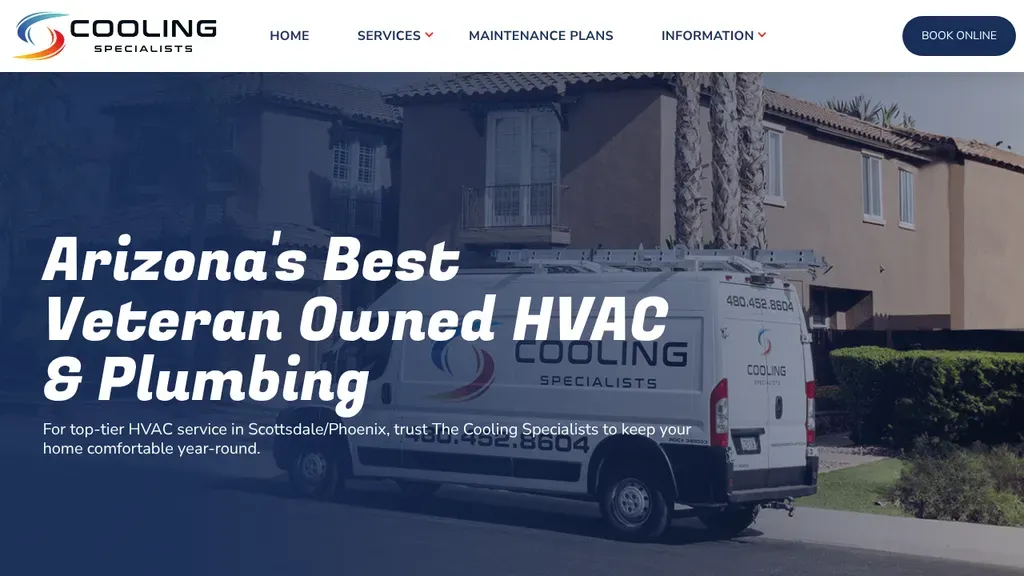 Cooling Specialists sitio web