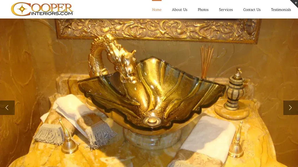 Cooper Interiors sitio web