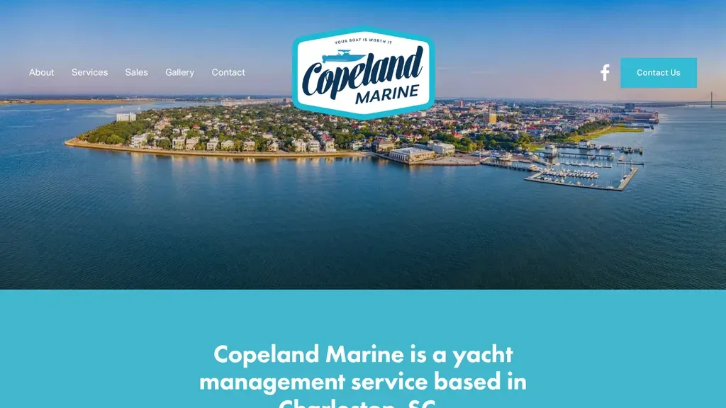 Copeland Marine sitio web