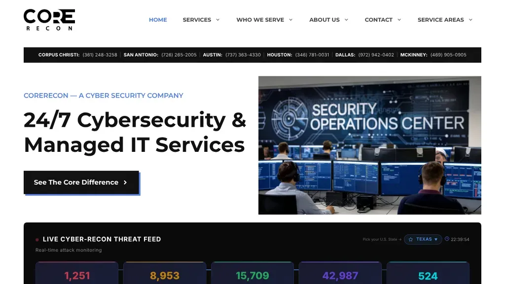 CoreRecon sitio web