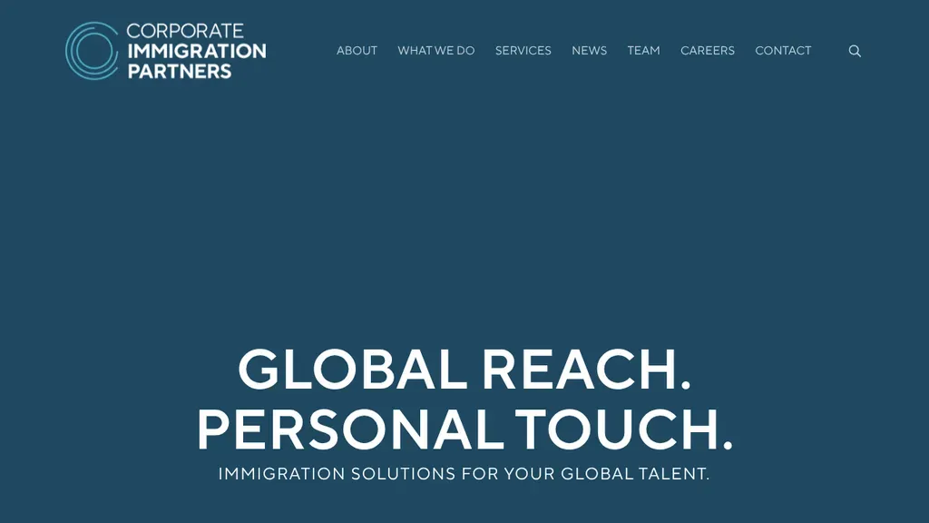Corporate Immigration Partners sitio web