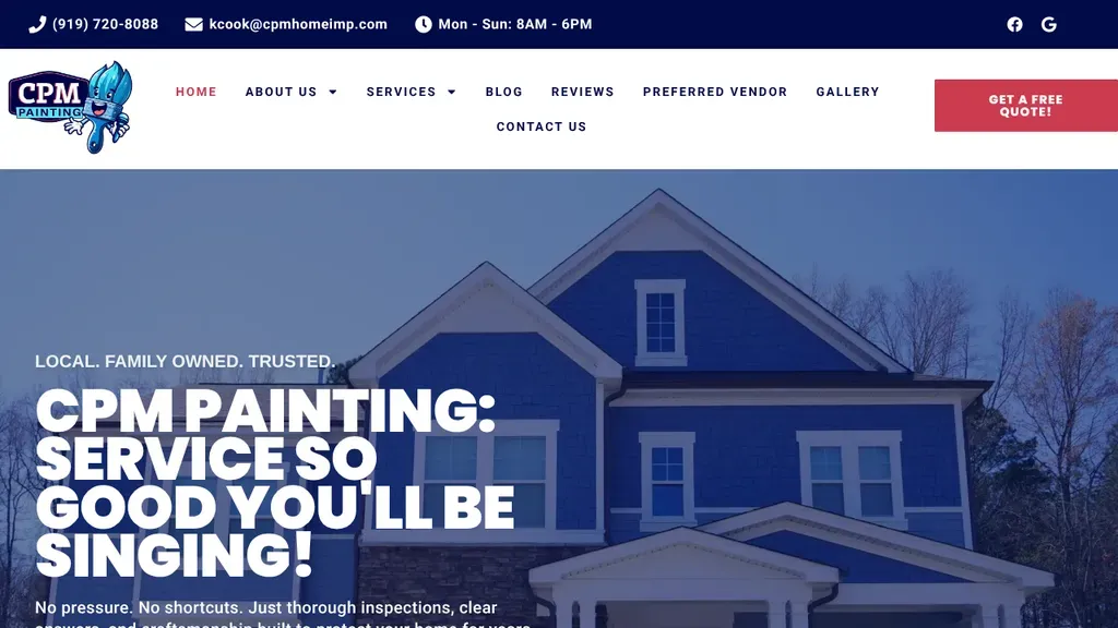 CPM Painting sitio web