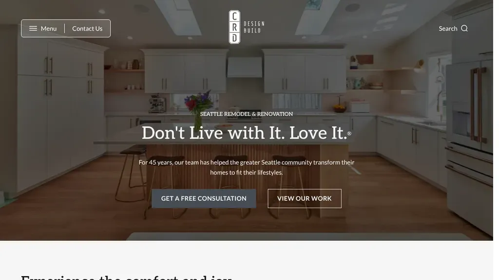 CRD Design Build sitio web