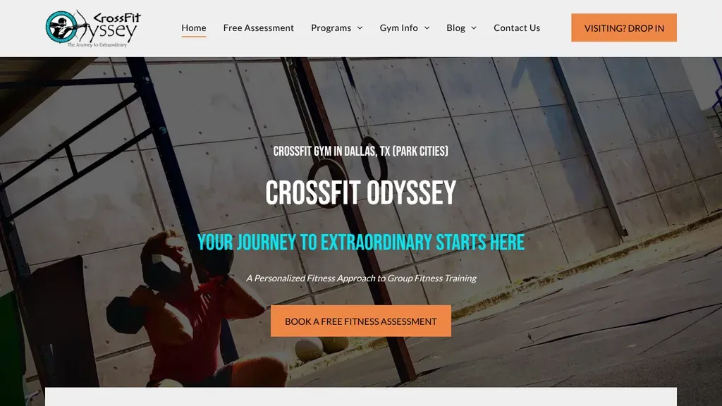 CrossFit Odyssey sitio web