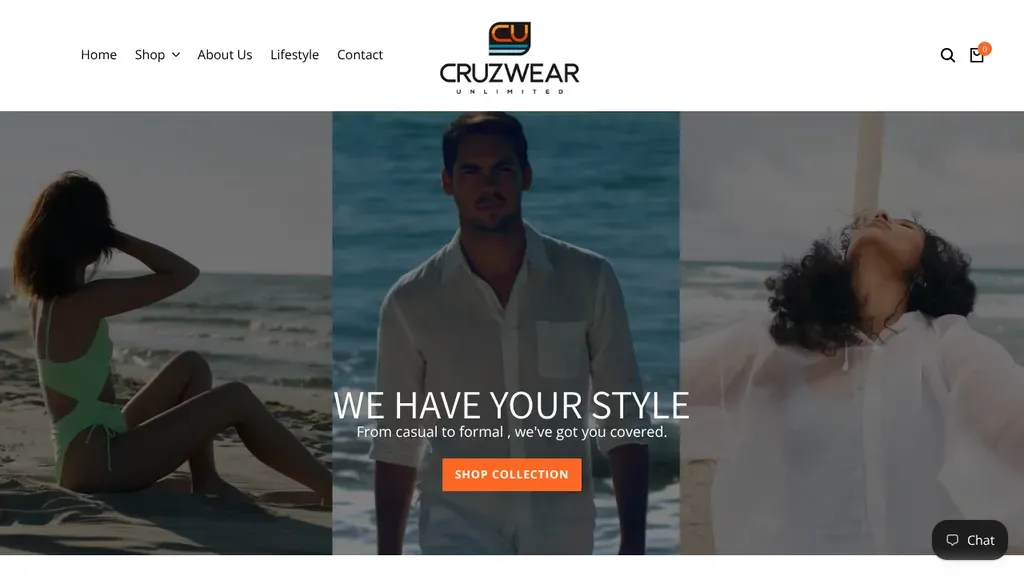 Cruzwear Unlimited sitio web