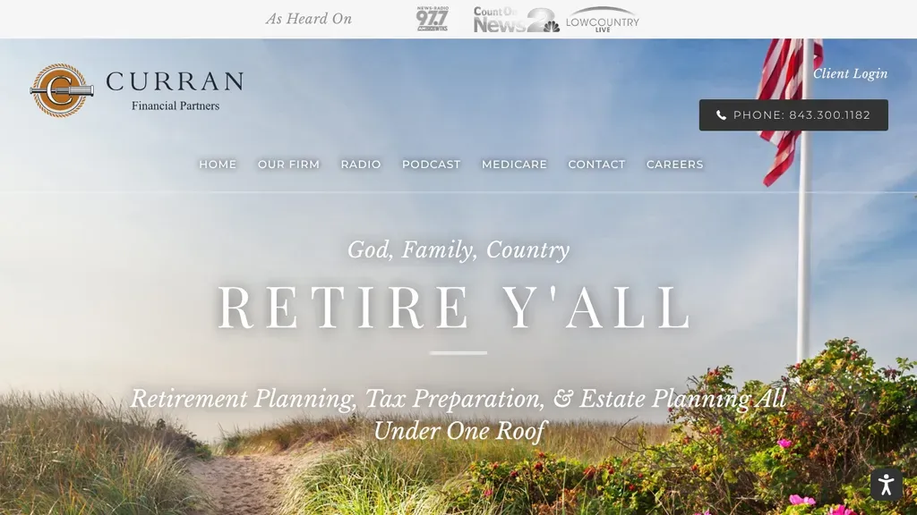 Curran Financial Partners sitio web