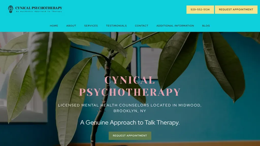 Cynical Psychotherapy sitio web