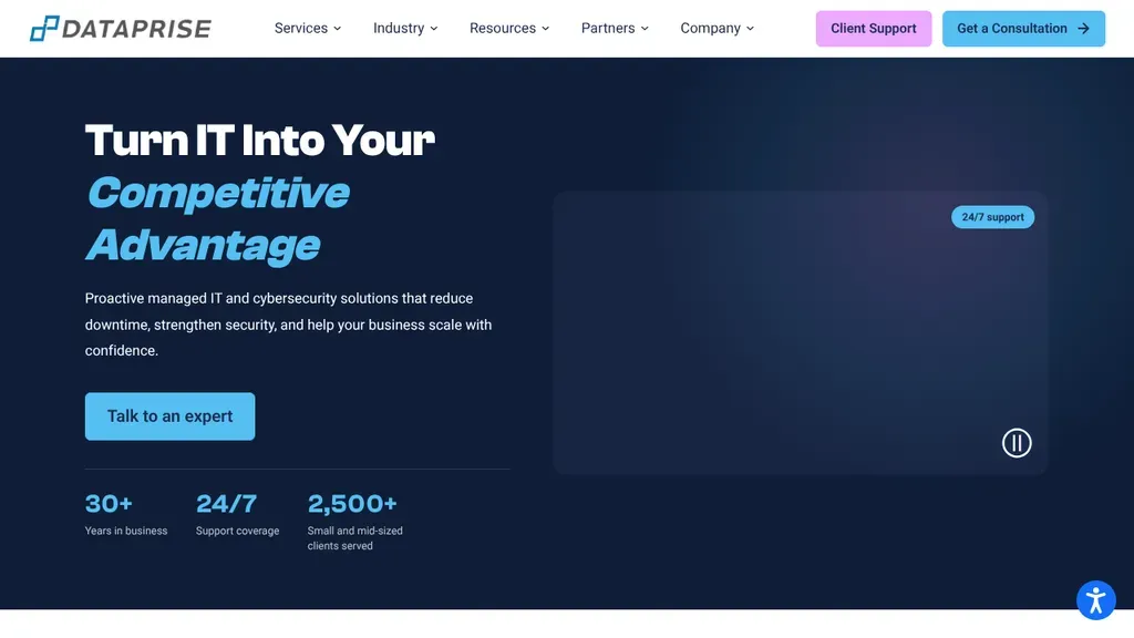 Dataprise sitio web
