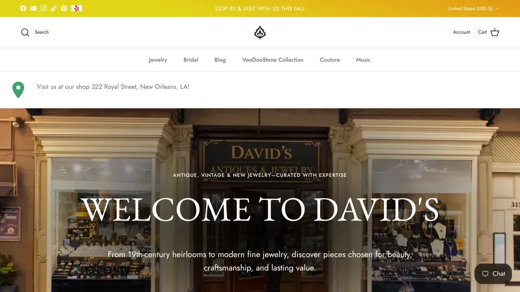 David's Antiques and Jewelry sitio web