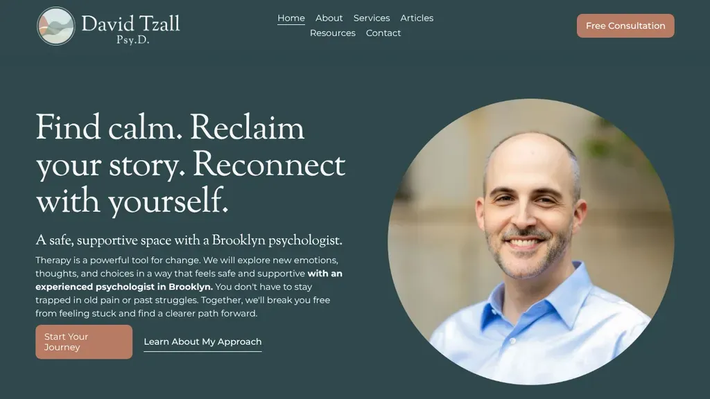 David Tzall, Psy.D, Clinical Psychologist sitio web