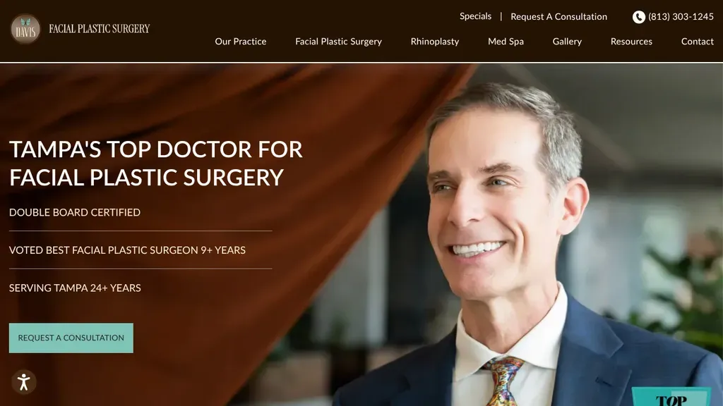 Davis Facial Plastic Surgery: Dean G. Davis, M.D, FACS sitio web