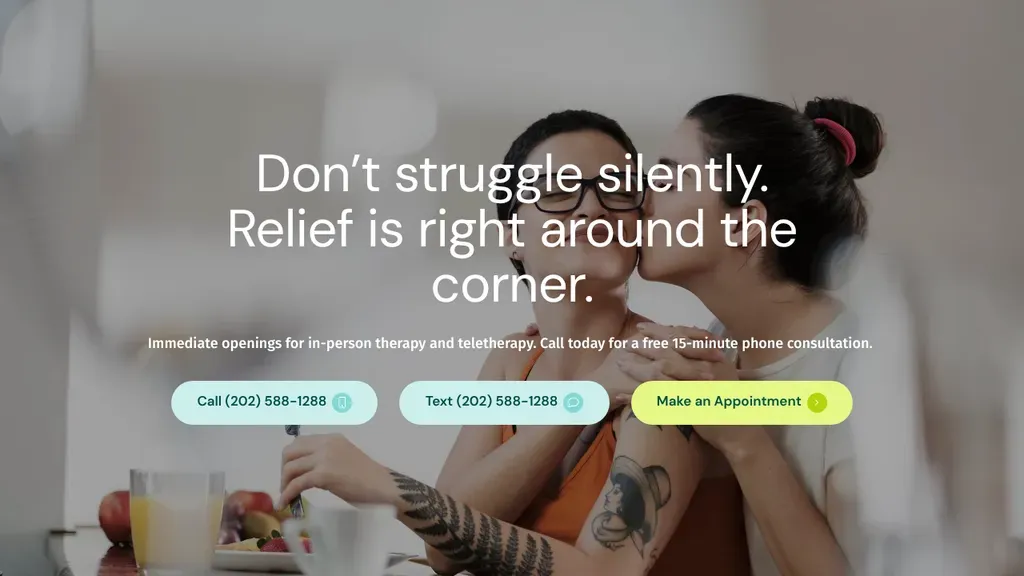 DC Talk Therapy sitio web
