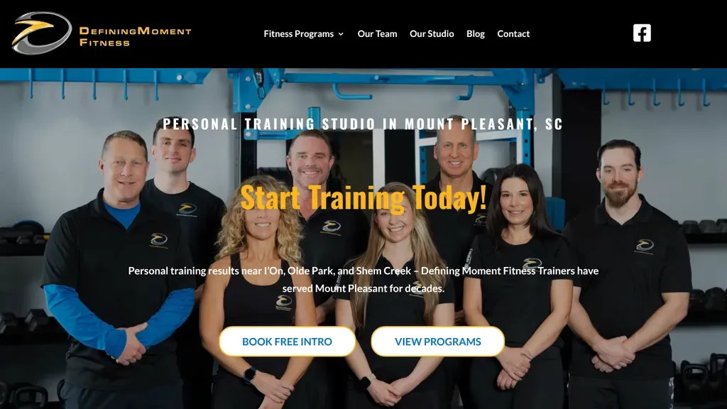 Defining Moment Fitness Personal Training sitio web