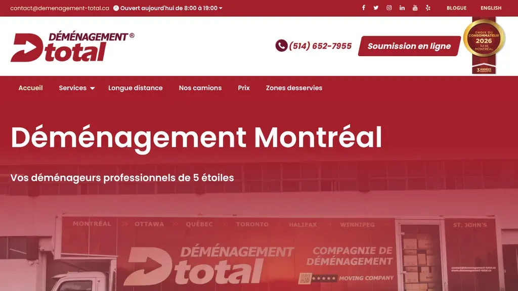 Déménagement Total sitio web