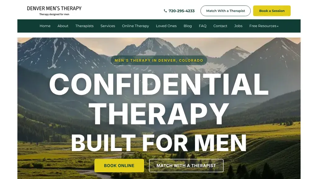 Denver Men's Therapy sitio web