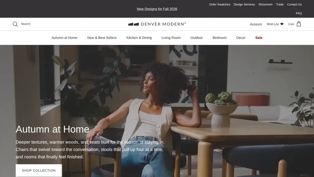 Denver Modern Showroom sitio web