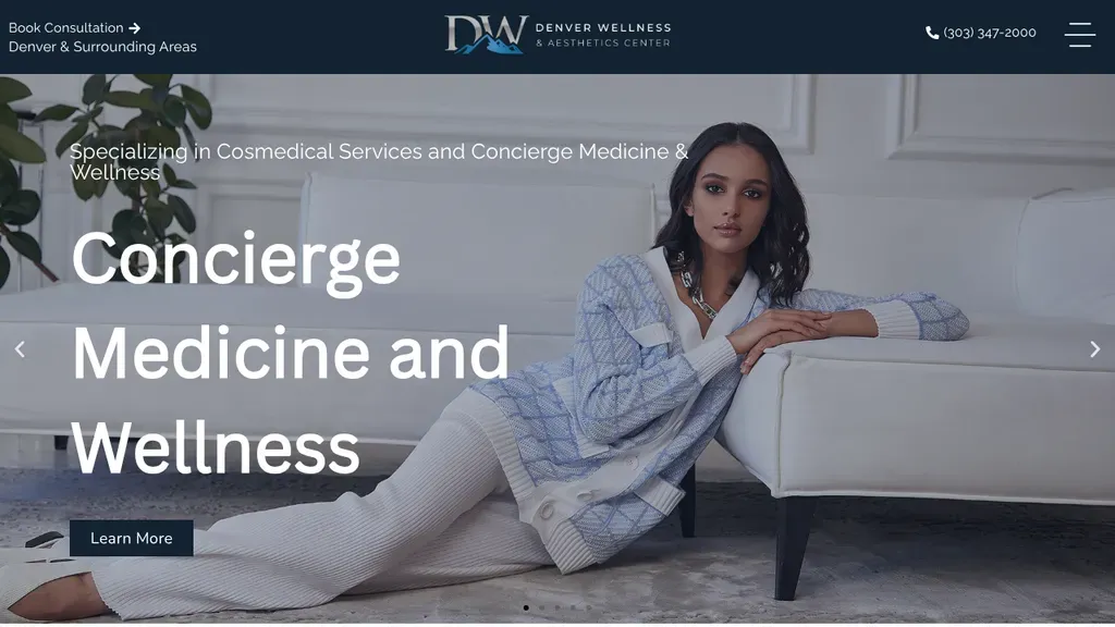 Denver Wellness & Aesthetics Center sitio web