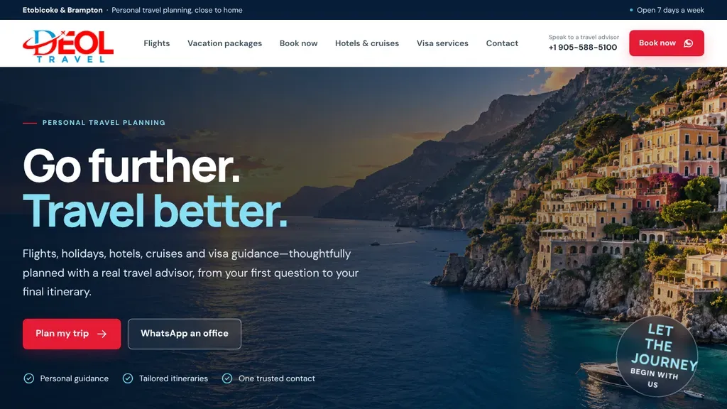 DEOL TRAVEL sitio web