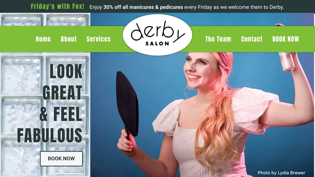 Derby Salon website