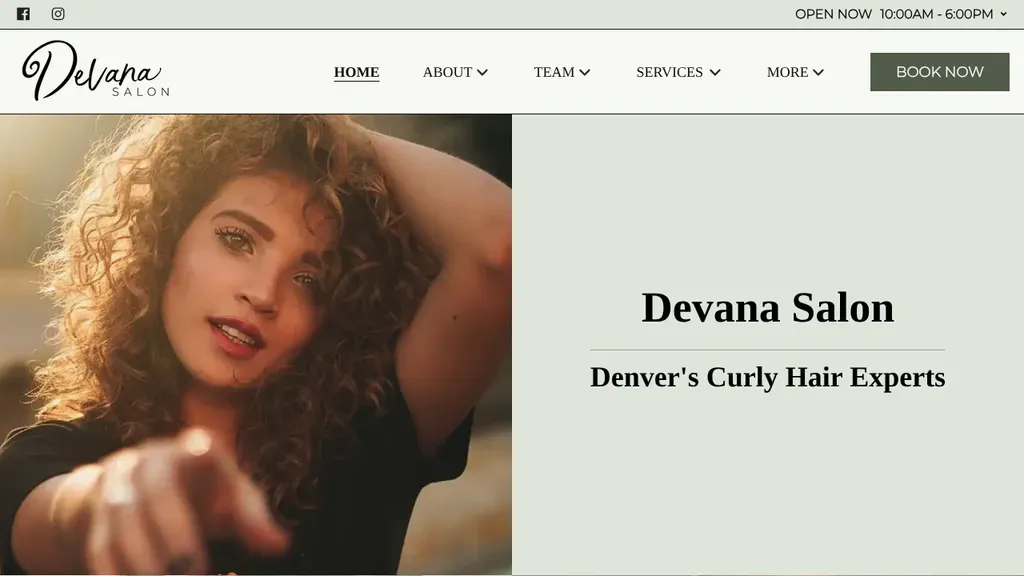 Devana Salon website