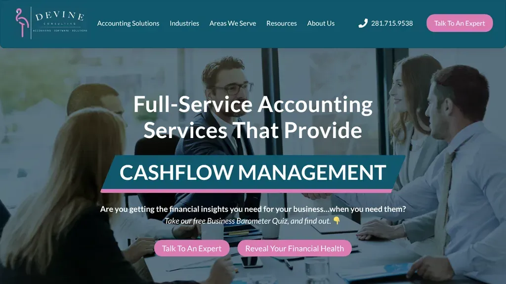 Devine Consulting sitio web
