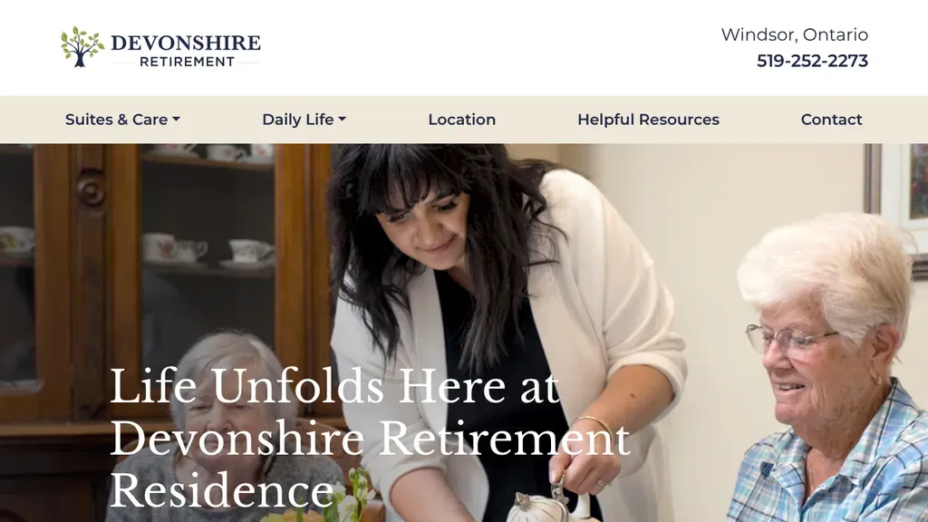 Devonshire Retirement Residence website