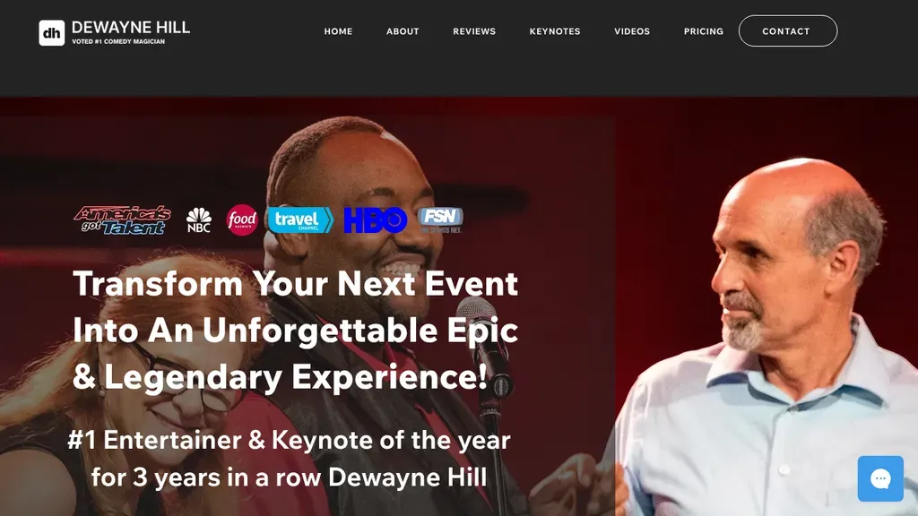 Dewayne Hill sitio web