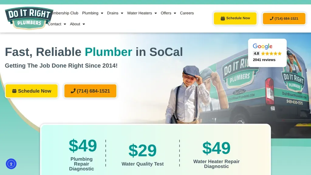 Do It Right Plumbers sitio web